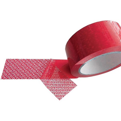 Pomona S601 Acrylic Adhesive Tamper Evident Tape 48mm x 50m Red