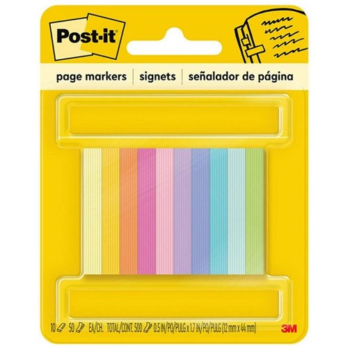 Post-it® Flags 670-10AB Page Marker Assorted Colours 500 Flags