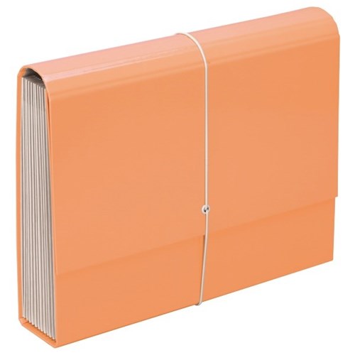 FM Pastel Expanding File 13 Pocket A4 Sunset Orange