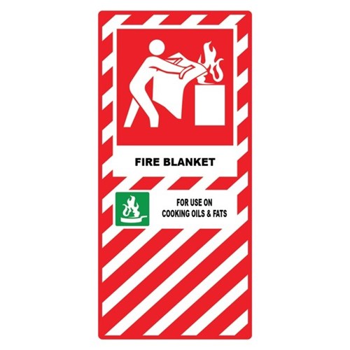 Fire Blanket Safety Sign 240x340mm