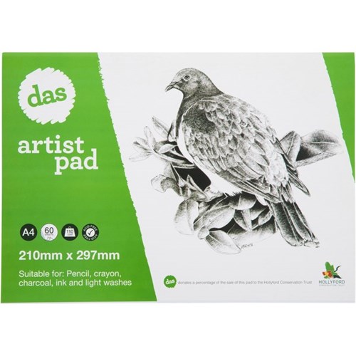 Das Woodpigeon Artist Pad A4 110gsm 60 Leaves