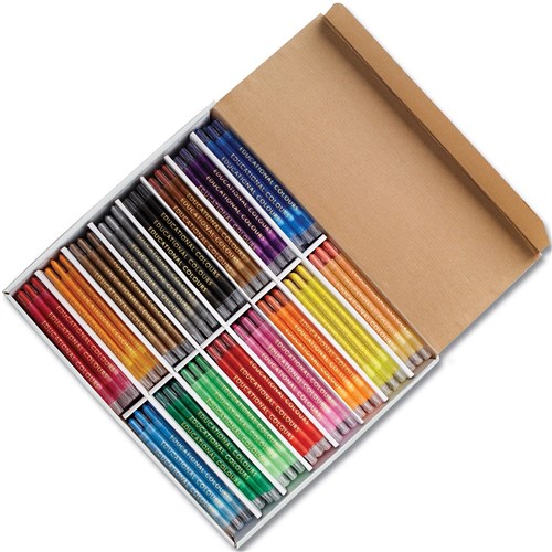 EC Twist-It Crayons Assorted Colours, Box of 240