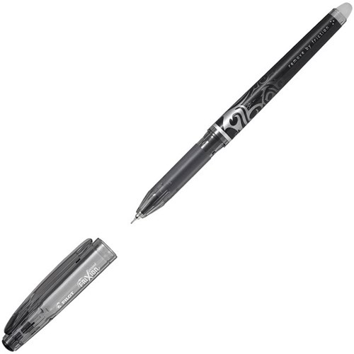 Pilot Frixion Point Black Gel Rollerball Pen Fine 0.4mm