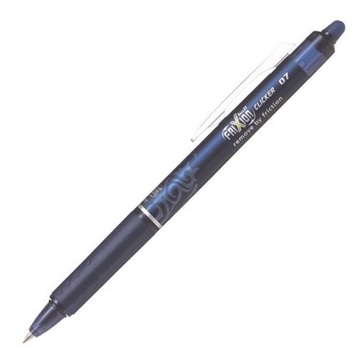 Pilot Frixion Blue Black Clicker Erasable Rollerball Gel Pen | OfficeMax NZ