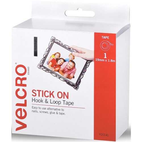 VELCRO® Brand Hook & Loop Strip Fasteners 19mm x 1.8m