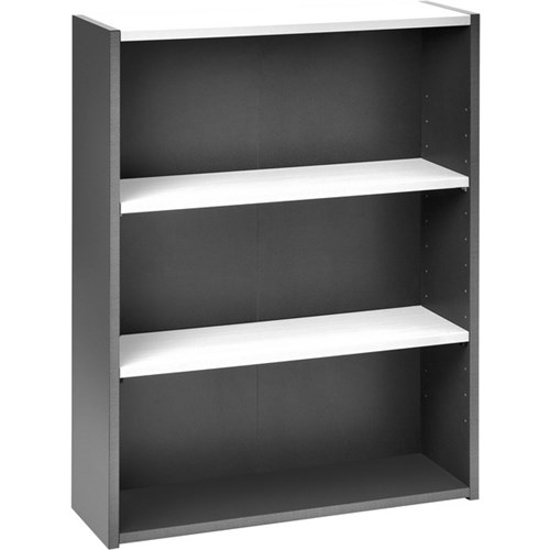 Emerge Bookcase OB215 900x300x1200mm White/Ironstone