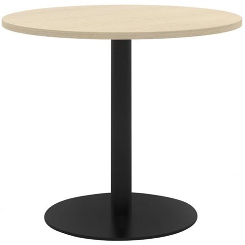 Classic Meeting Table Round 900mm Refined Oak/Black