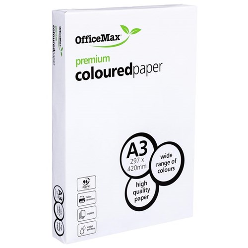 OfficeMax A3 160gsm Wispy White Premium Colour Copy Paper, Pack of 250