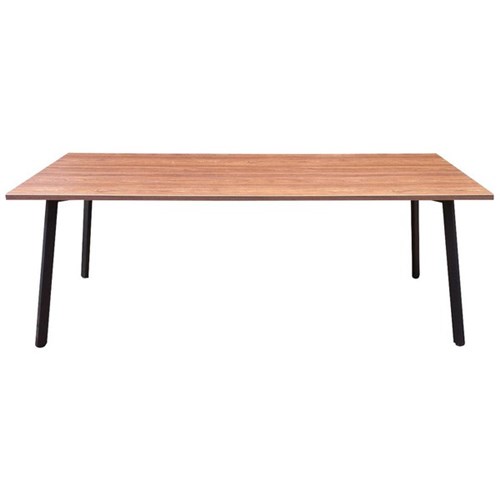 Luca Meeting Table 2000mm Aged Ash/ Matt Black