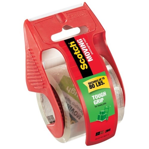 Scotch Tough Grip Moving Packaging Tape With Dispenser 48mmx20.3m ...