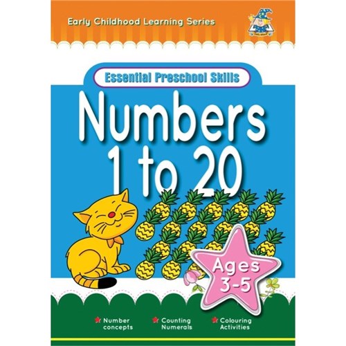 Greenhill Numbers 1-20 Activity Book 3-5 Years