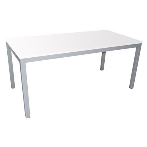 Kompact Meeting Table 1200x600mm White/Silver