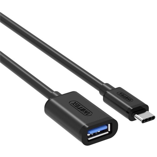 Unitek Type-C Male to USB-A Female USB 3.0 Cable Black 0.2m