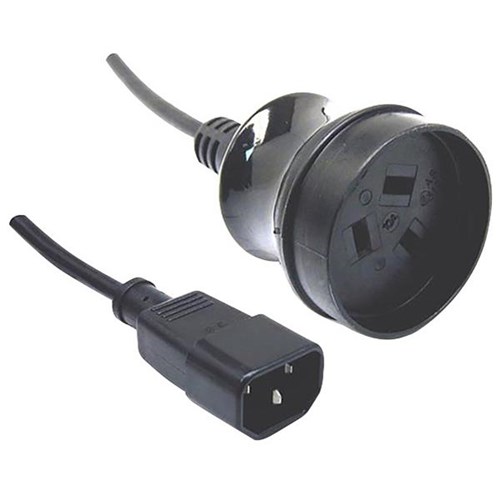 Dynamix Power Cord 3 Pin Socket to IEC Male Connector 10A 500mm