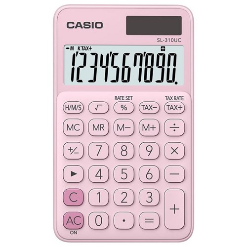 Casio SL310UCPK Handheld Calculator Pink