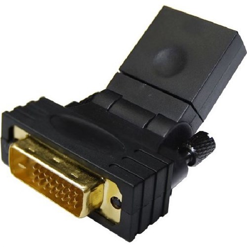 Dynamix HDMI Female to DVI-D (24+1) Male Swivel Adapter