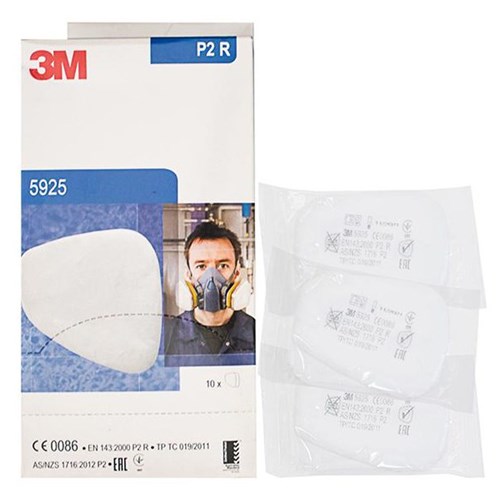 3M™ P2 Particulate Mask Respirator Filter 5925, Pack of 10
