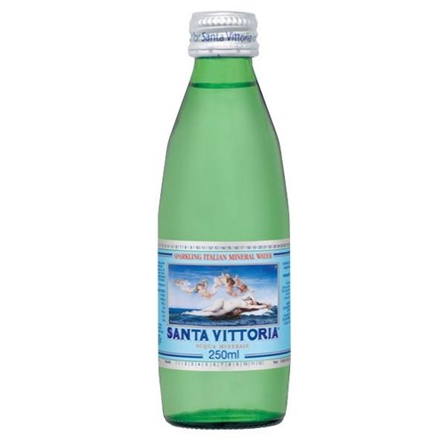 Santa Vittoria Sparkling Mineral Water 250ml, Carton of 24