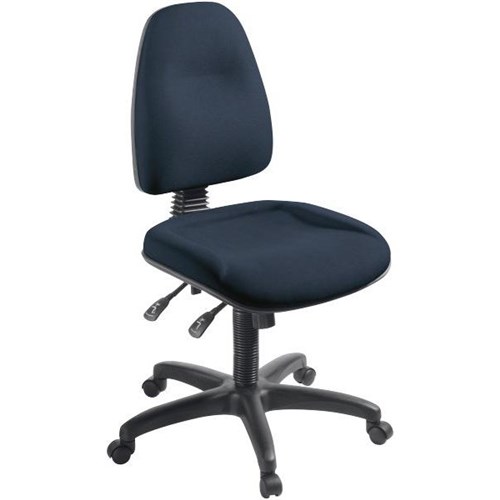 Spectrum 3 Task Chair 3 Lever Long Wide Seat Quantum Fabric/Navy