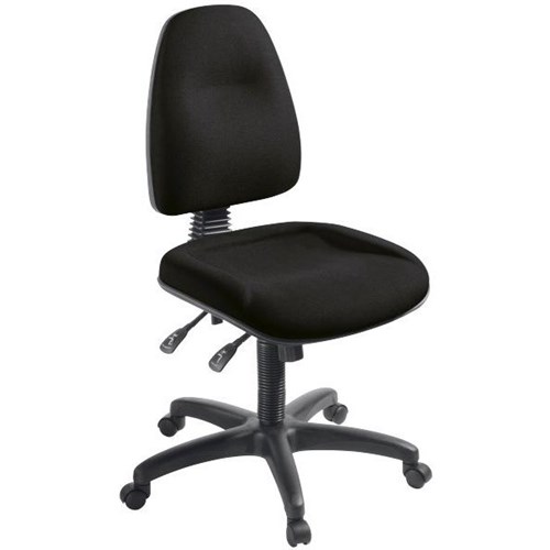 Spectrum 2 Task Chair 2 Lever Long Wide Seat Quantum Fabric/Black