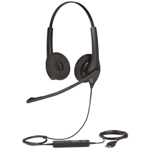 Jabra BIZ 1500 Stereo USB Wired Headset OfficeMax NZ