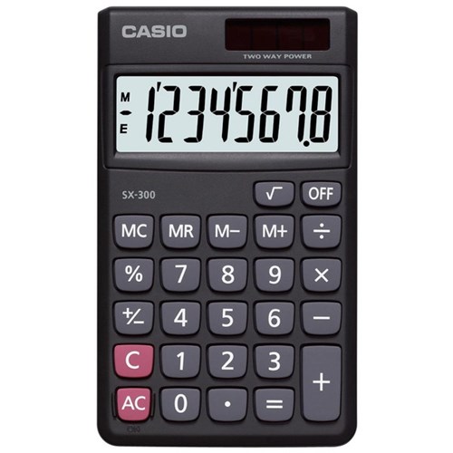 Casio SX300 Value Handheld Calculator Black