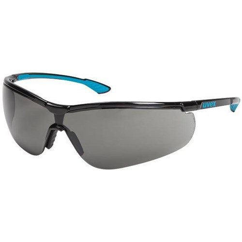 Uvex Sportstyle Safety Glasses HC3000 Grey Lens Black/Blue