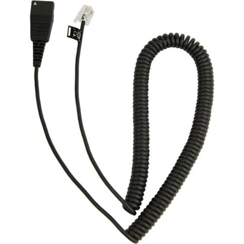 Jabra Adapter Cord QD to RJ-10 Coiled Quick Disconnect Cable for Cisco