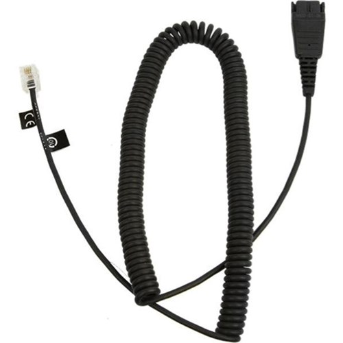 Jabra Adapter Cord QD to RJ-10 Coiled Quick Disconnect Cable for Yealink