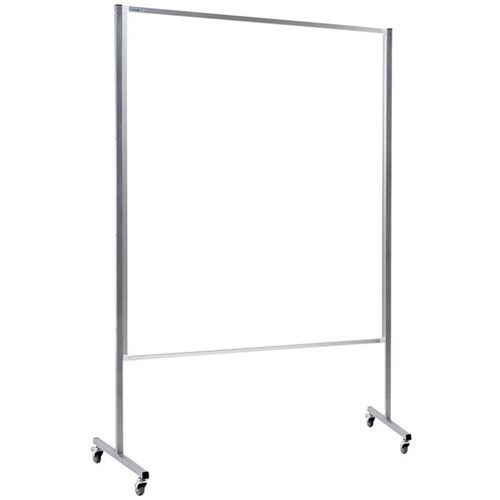 Boyd Visuals Mobile Porcelain Whiteboard Double Sided Fixed 1200 x 1500mm