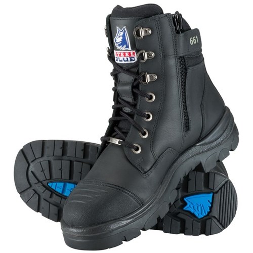 Steel Blue Southern Cross Safety Boots Size 10 Black