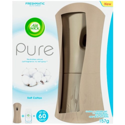 air industrial freshener AirWick 157g Freshmatic  Cotton Soft OfficeMax Freshener Air NZ Dispenser