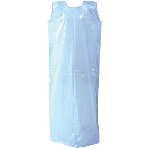 Eagle LDPE 50 Header Smock 700x1300mm Blue, Carton of 200