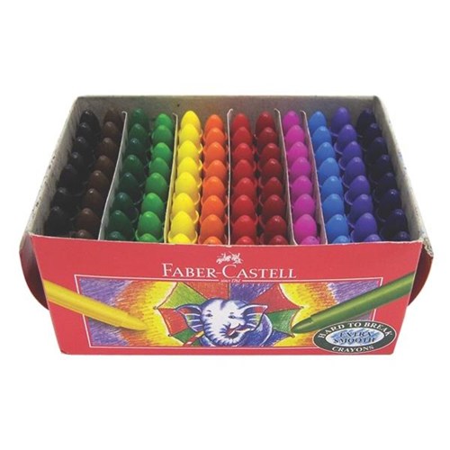Faber-Castell Chubby Crayons Assorted Colours Pack of 96