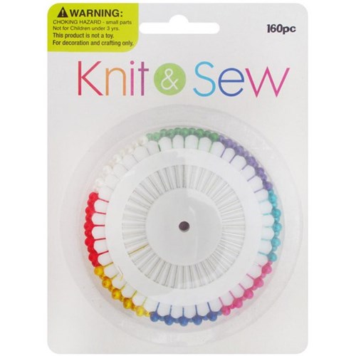 Knit & Sew Ball Pins 37mm, Pack of 160