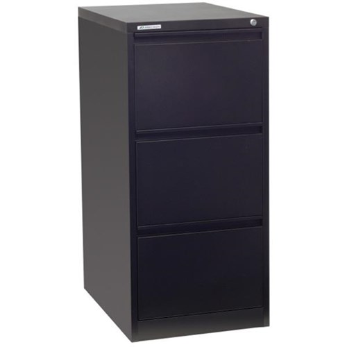 Precision Filing Cabinet 3 Drawer Vertical Black Texture