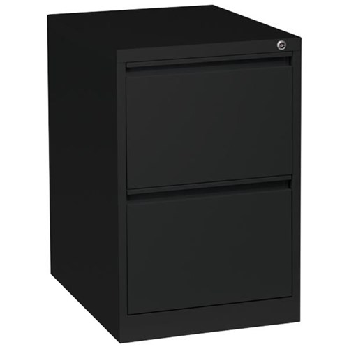 Firstline Filing Cabinet 2 Drawer Vertical Black Texture