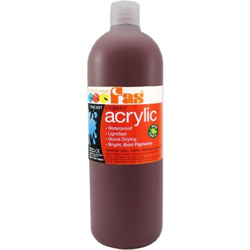 Fas Student Acrylic Paint 1L Burnt Sienna