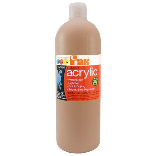 Fas Student Acrylic Paint 1L Raw Sienna