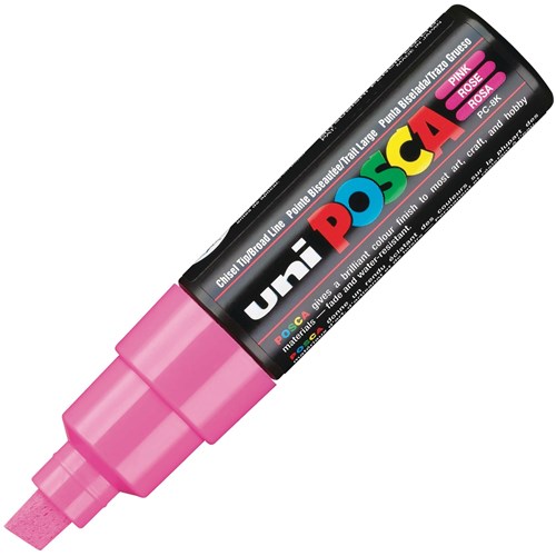 Uni Posca Paint Marker Pen Bold Chisel Tip Pink