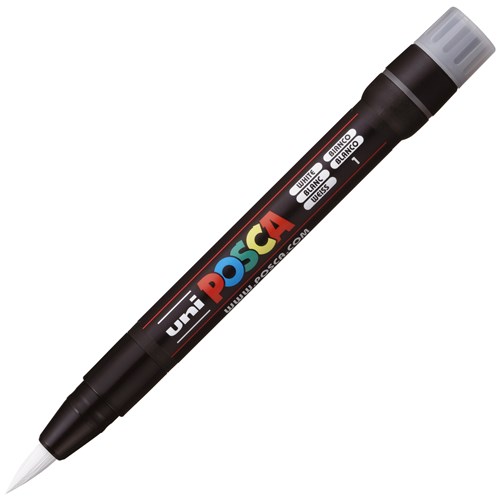 Uni Posca Paint Marker Brush Tip White
