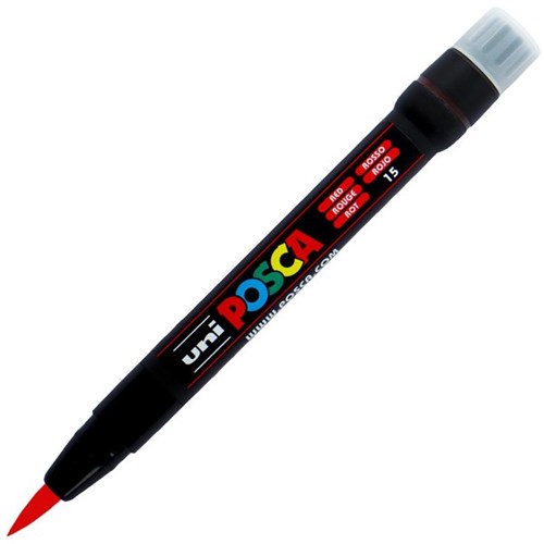 Uni Posca Paint Marker Brush Tip Red
