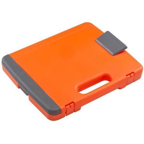 Office Supply Co. Storage Organiser Clipboard A4 Hi Vis Orange/Grey