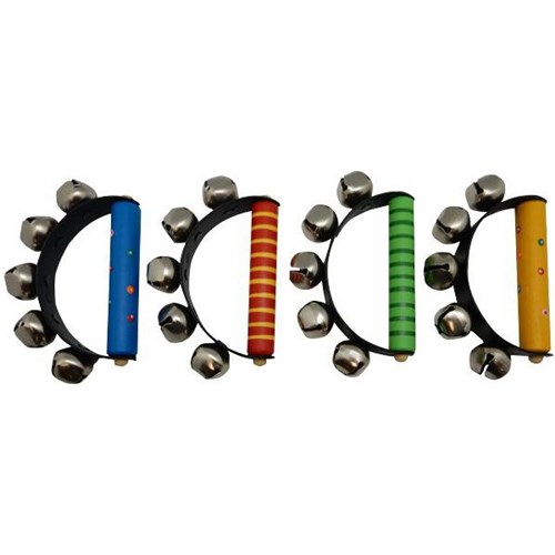 Wooden Handbells Assorted Colours