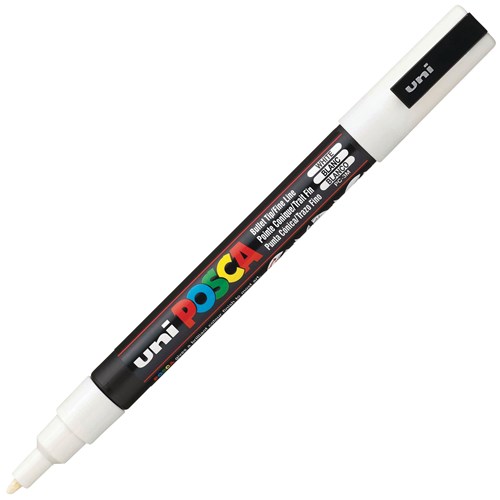 Uni Posca Paint Marker Pen Fine Tip White