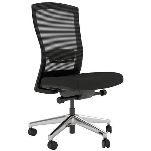 Klever Executive Chair 3D Mesh Back With Lumbar Black/Alloy Base
