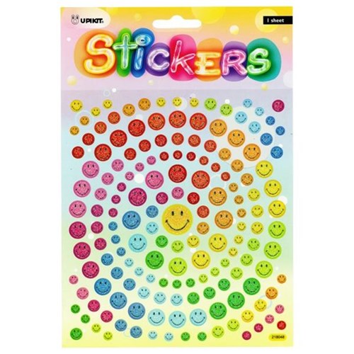 Upikit Sticker Pack Smiley Face, Pack of 163