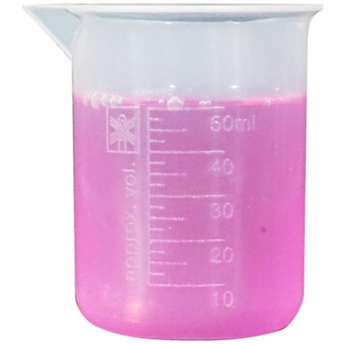 Low Form Graduated Polypropylene Beaker 50ml