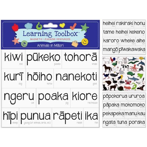 Learning Toolbox Magnets NZ Animals In Maori, Set of 64