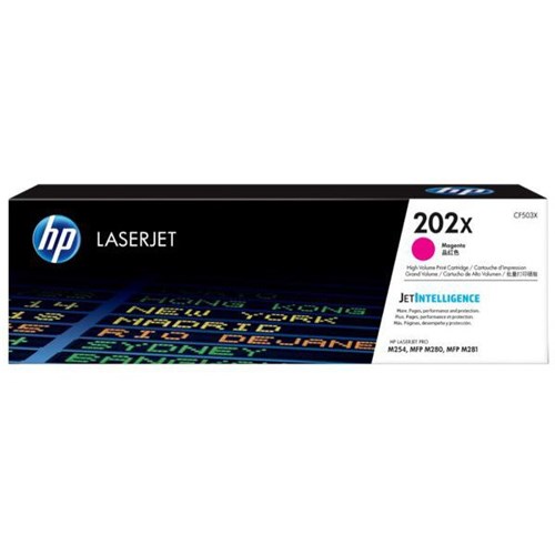 HP 202X Magenta Laser Toner Cartridge High Yield CF503X